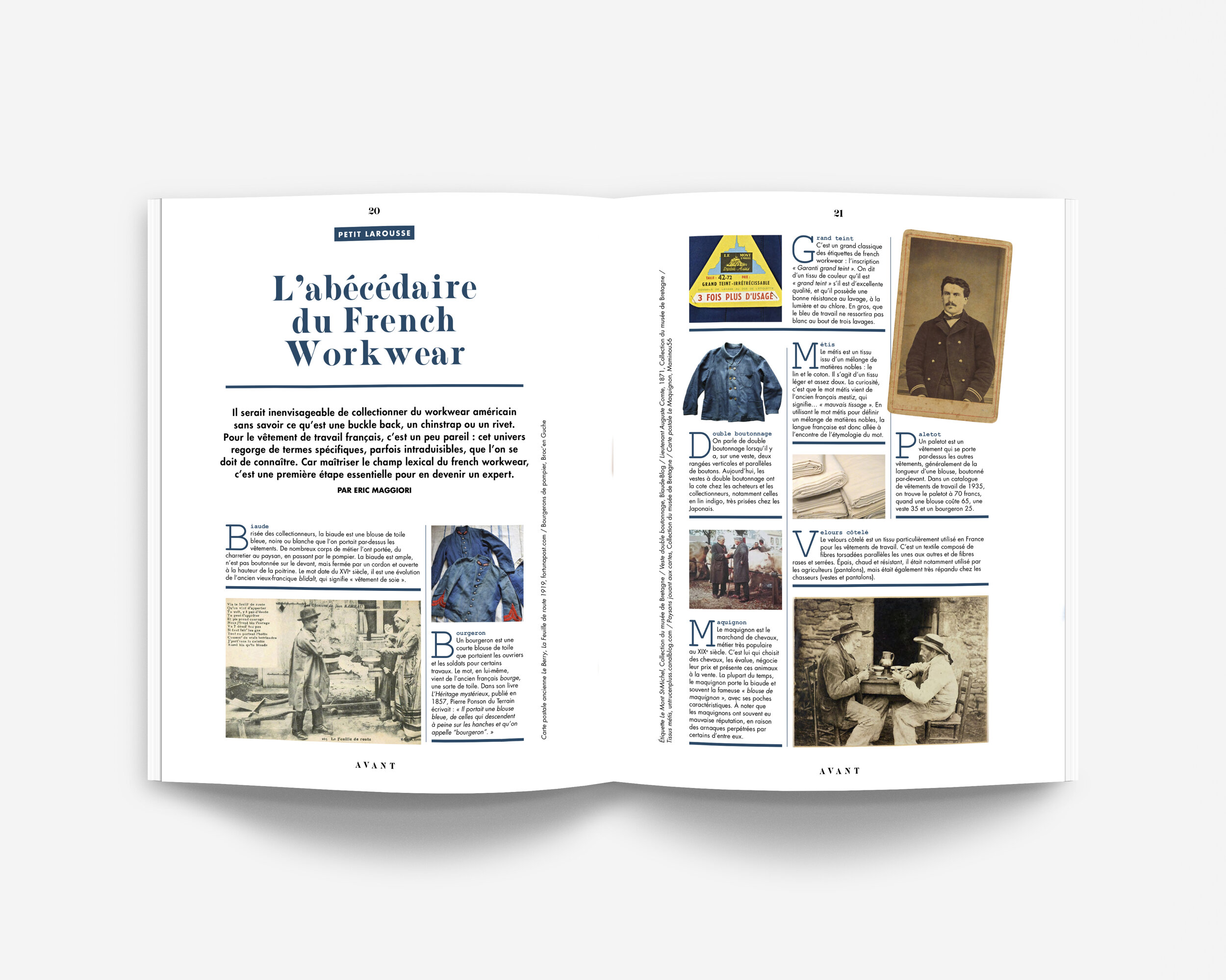 On peut y ajouter ou supprimer des . An Anthology Of French Workwear Avant