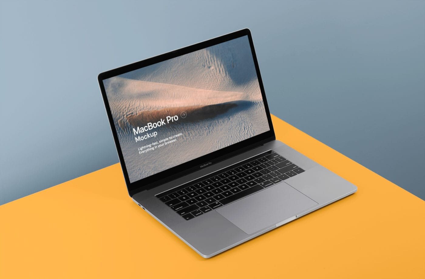 Contains special layers and smart object for your artworks. Macbook Pro Mockup Template
