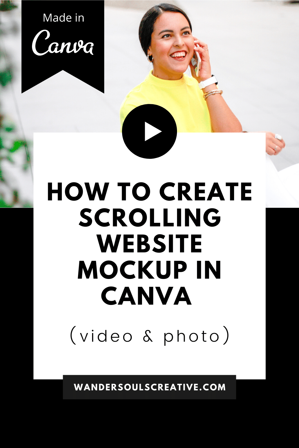 Download the biggest collection of free website mockups. How To Create Scrolling Website Mockup In Canva Video Photo Wandersouls Creative