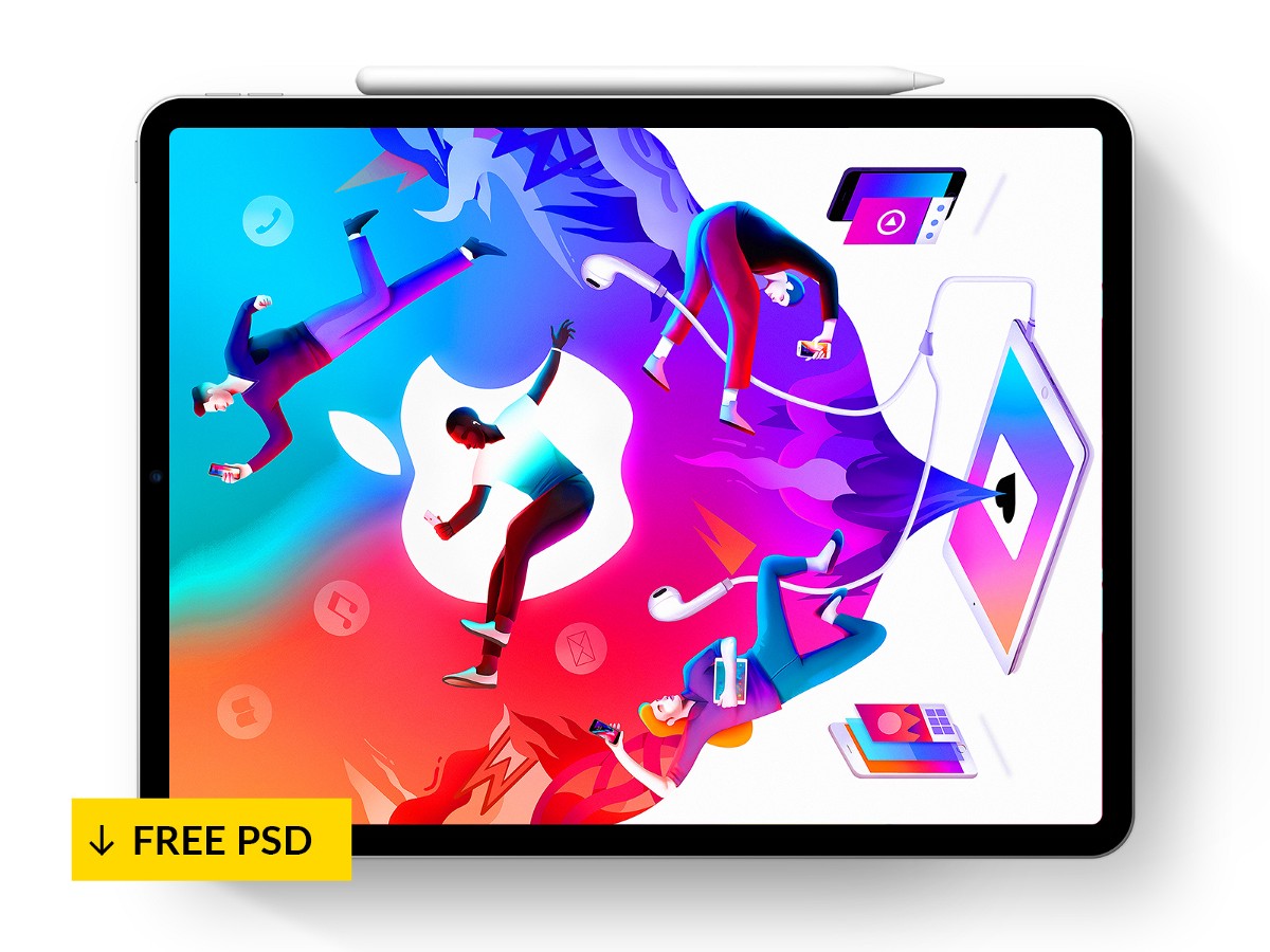 Show off your web and app designs with stunning free ipad mockups: Free Ipad Pro Mockups For 2020 Psd Sketch December 2021 Ux Planet