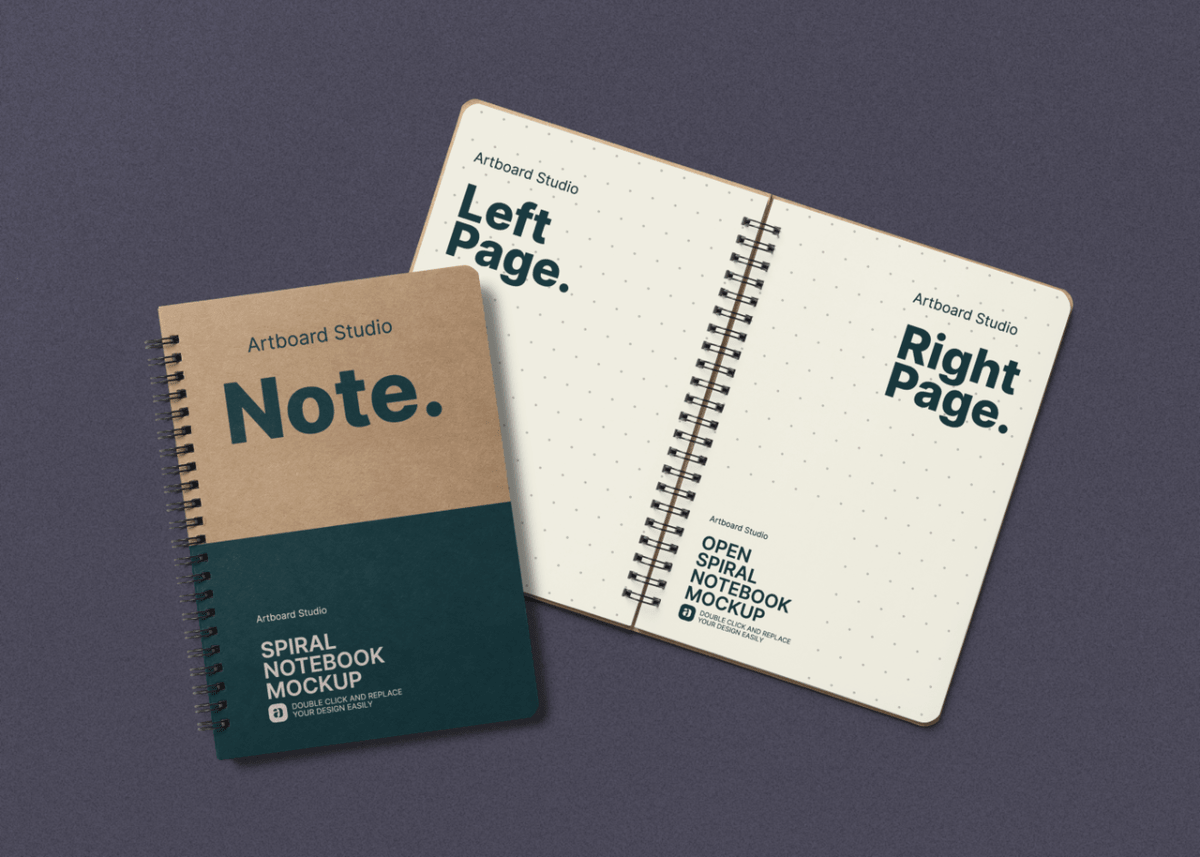 When you purchase through li. Spiral Notebook Mockup Template