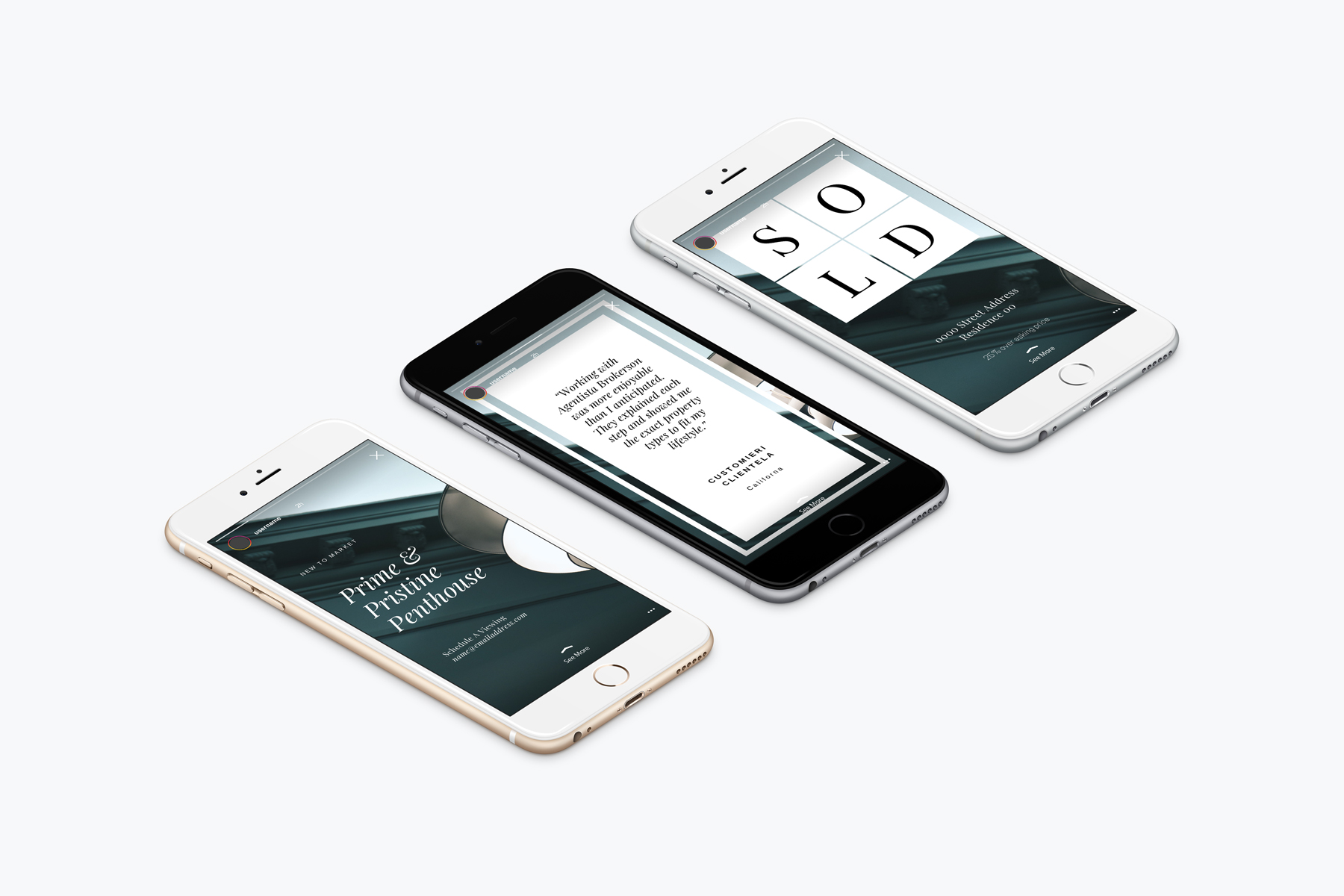 Use this instagram ui 2019 mockup generator for previewing your instagram post design and . Instagram Stories Template For Real Estate In Photo Style Sbltn