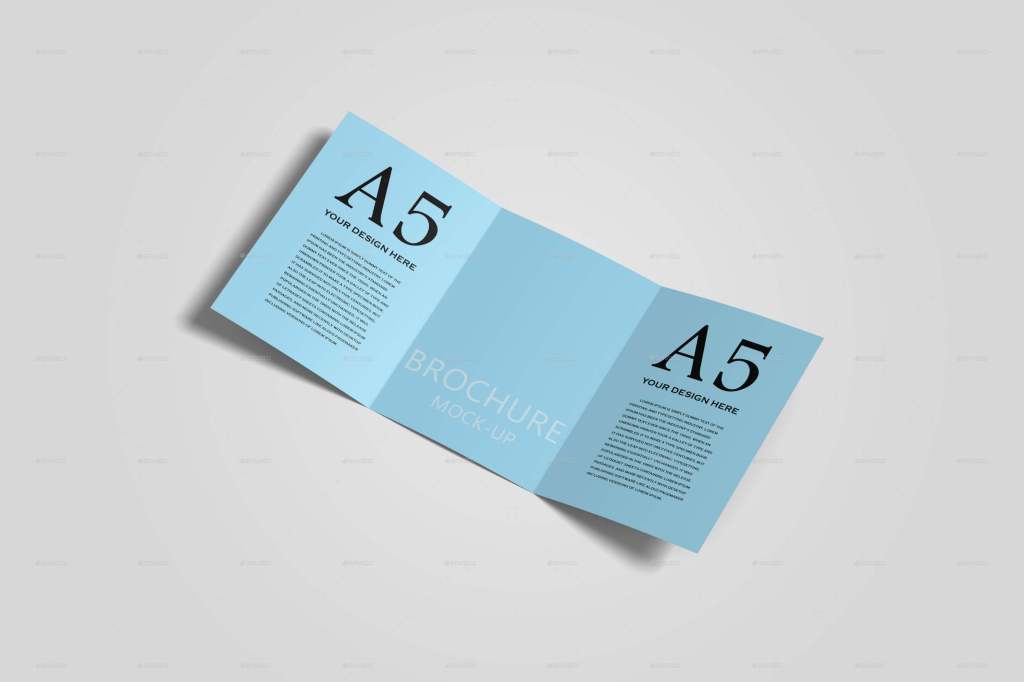 10+ Download A5 Brochure Mockup&nbsp;Psd