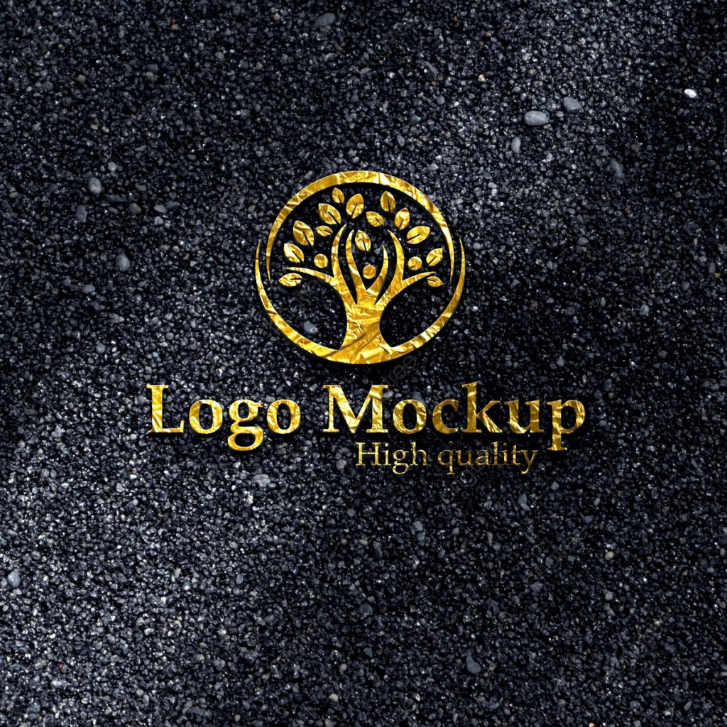 16+ Download Mockup Gold Logo&nbsp;Psd