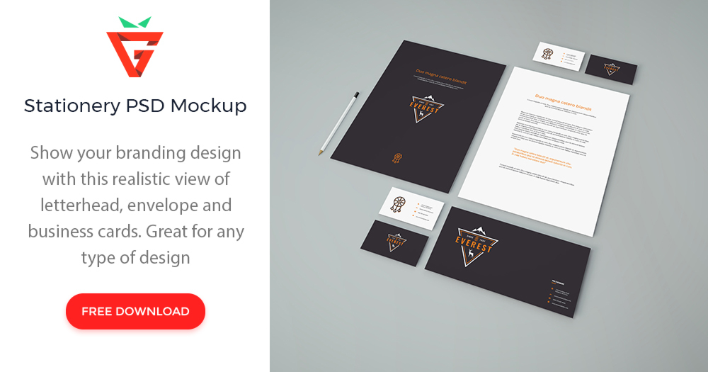 19+ Download Letterhead Mockup Template Free&nbsp;Psd
