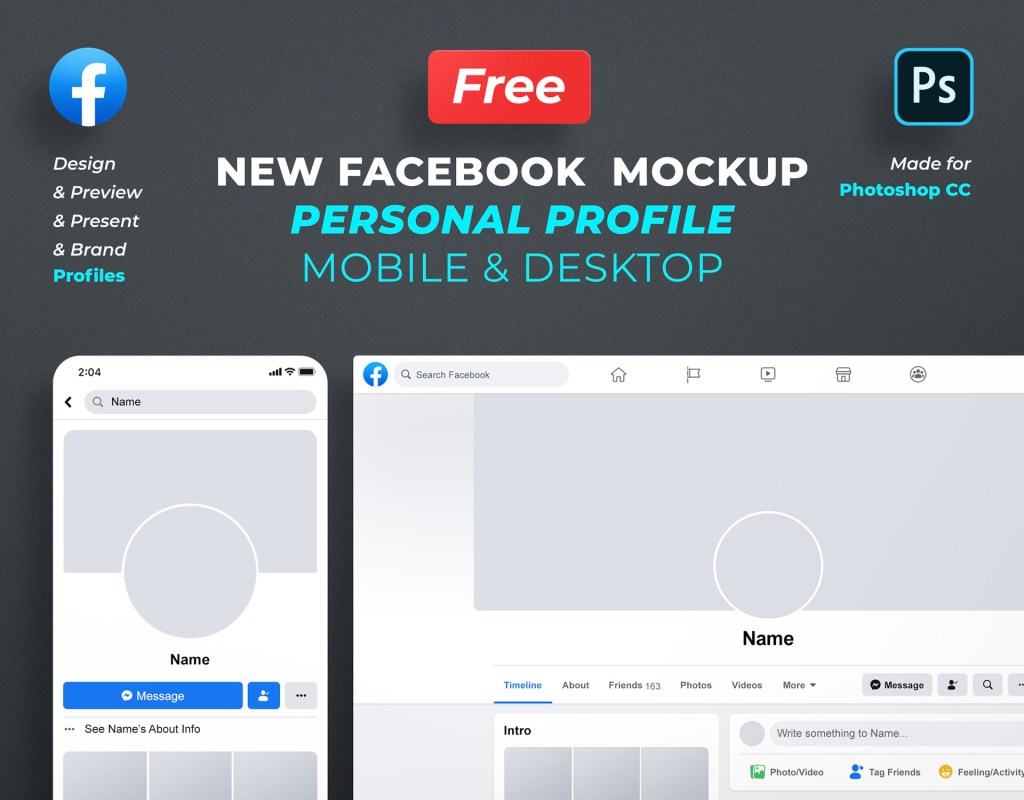 43+ Download Mockup Psd Facebook