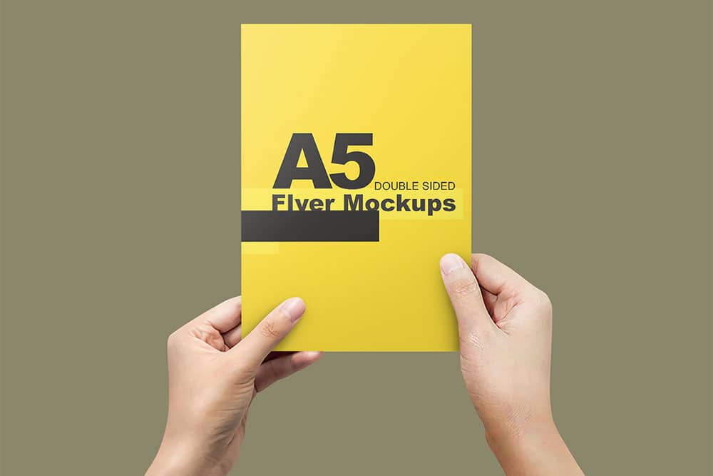 28+ Download Free Mockup Flyer A5 Psd